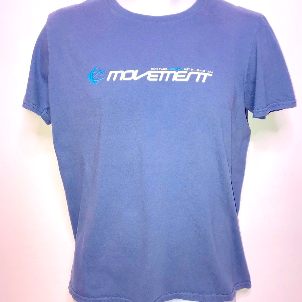 Movement Detroit Music Festival 2014 artists lineup shirt blue